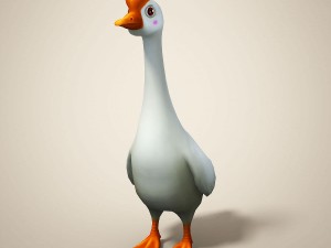 cartoon goose 3D Model