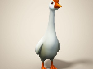 cartoon goose 3D Model