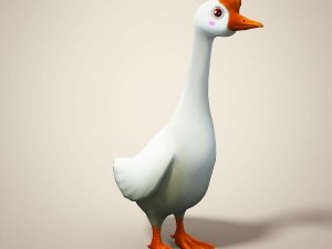 cartoon goose 3D Model