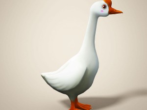 cartoon goose 3D Model