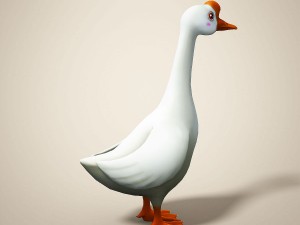 cartoon goose 3D Model