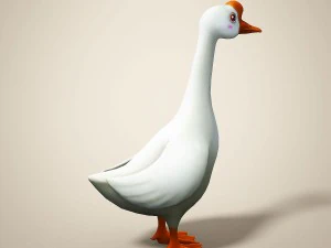 cartoon goose 3D Model