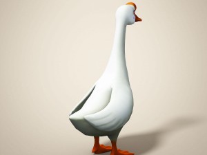 cartoon goose 3D Model