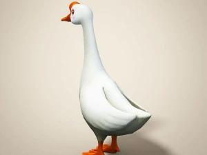 cartoon goose 3D Model