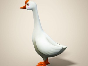 cartoon goose 3D Model