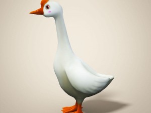 cartoon goose 3D Model