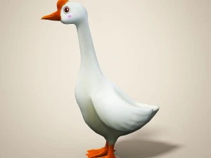 cartoon goose 3D Model