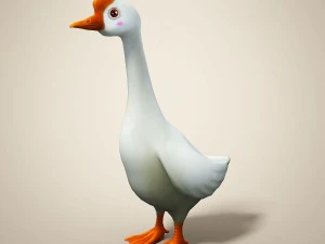 cartoon goose 3D Model