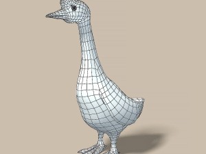 cartoon goose 3D Model