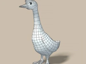 cartoon goose 3D Model