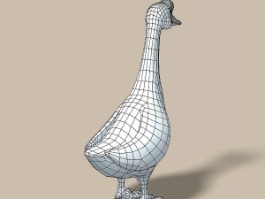 cartoon goose 3D Model