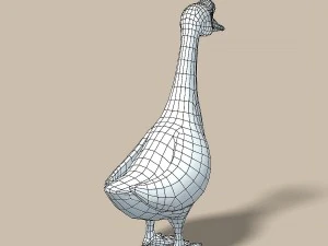 cartoon goose 3D Model