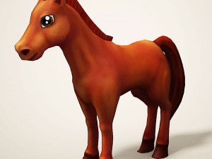 cartoon horse 3D Model