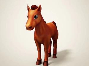 cartoon horse 3D Model