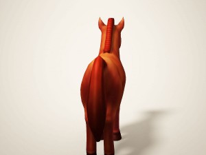cartoon horse 3D 모델