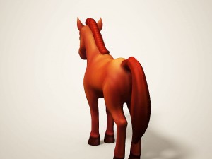cartoon horse 3D 모델