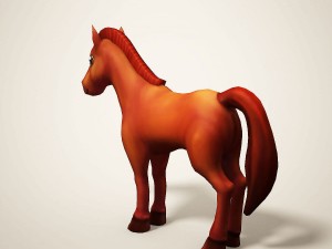 cartoon horse 3D 모델