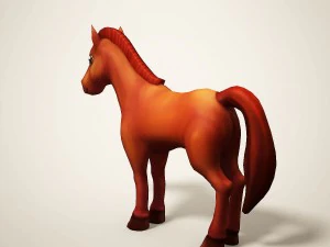 cartoon horse 3D Model