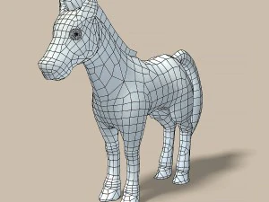 cartoon horse 3D Model