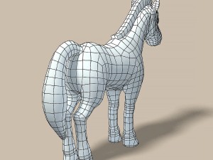 cartoon horse 3D 모델