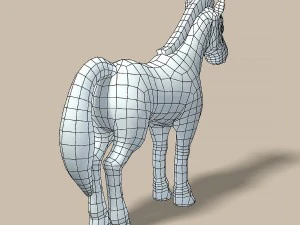 cartoon horse 3D Model