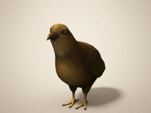 cartoon quail Modelo 3D