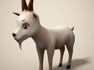 漫画の羊 3Dモデル