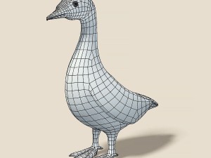 cartoon bird Model 3D
