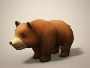 cartoon bear 3Dモデル