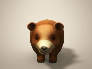 cartoon bear 3D Model