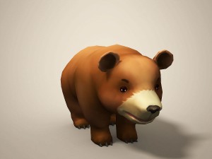 cartoon bear 3Dモデル