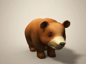 cartoon bear 3D Model