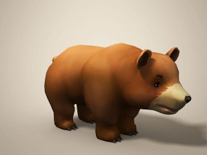 cartoon bear 3Dモデル