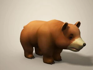 cartoon bear 3D Model