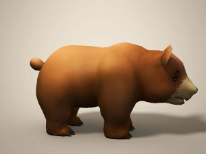 cartoon bear 3Dモデル
