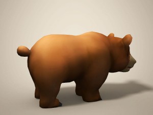 cartoon bear 3Dモデル