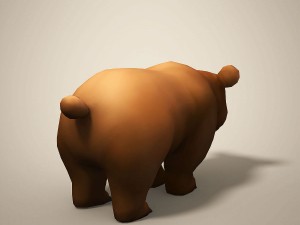 cartoon bear 3Dモデル