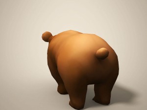 cartoon bear 3Dモデル