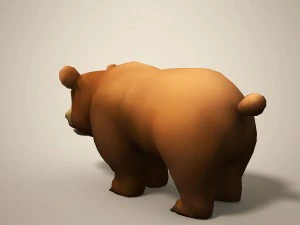 cartoon bear 3D Model