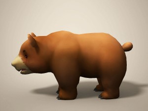 cartoon bear 3Dモデル