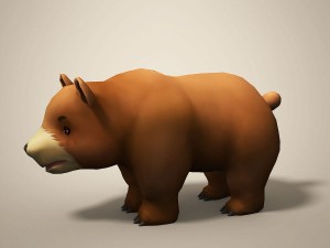 cartoon bear 3Dモデル
