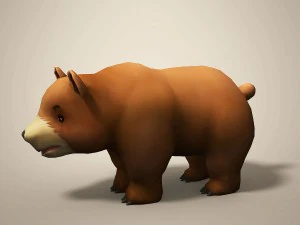 cartoon bear 3D Model