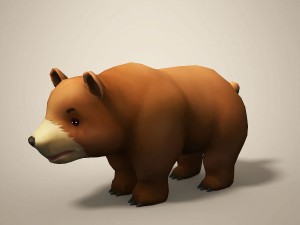 cartoon bear 3Dモデル