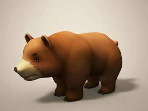 cartoon bear 3D Model