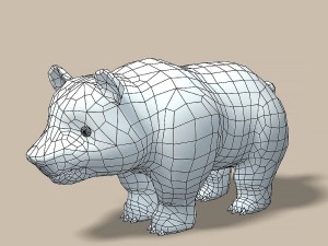 cartoon bear 3Dモデル