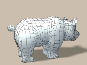 cartoon bear 3D Model