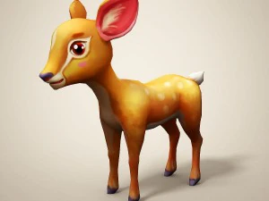 cartoon deer 3D Model