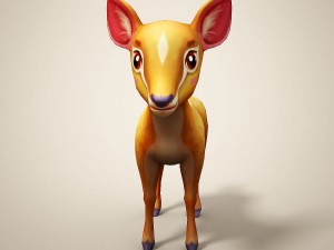 cartoon deer 3D Model