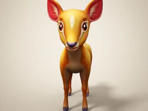 cartoon deer 3D Model