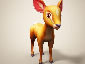 cartoon deer 3D Model